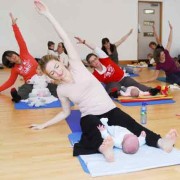 Postnatal yoga mums and babies